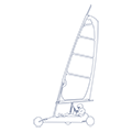 Illustration d'un char à voile