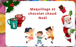 Maquillage de Noël & chocolat chaud